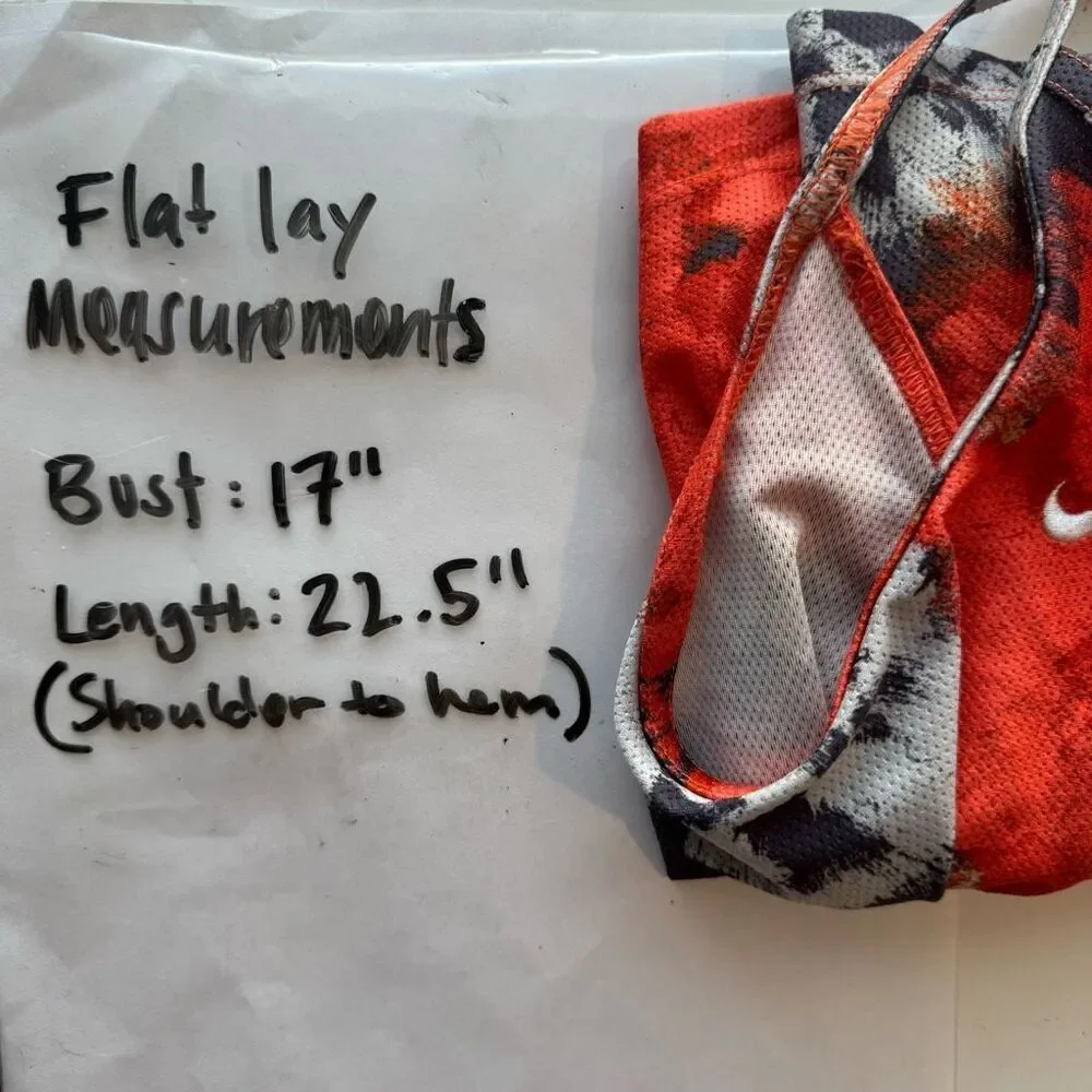 Nike Activewear Tank Top Orange Multi Women’s Medium